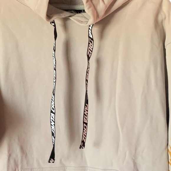 Santa Cruz Small Hooded Pullover Sweater Flamed Not A Dot Fog Gold Fire - Picture 12 of 12